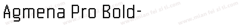 Agmena Pro Bold字体转换